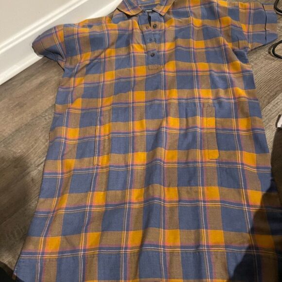 Toad & Co Plaiditude Short Sleeve Shirt Dress - Picture 6 of 11